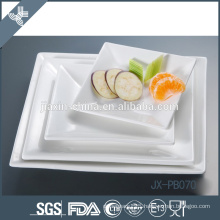 white porcelain square shape dinner pate, pizza plate, korean style plate